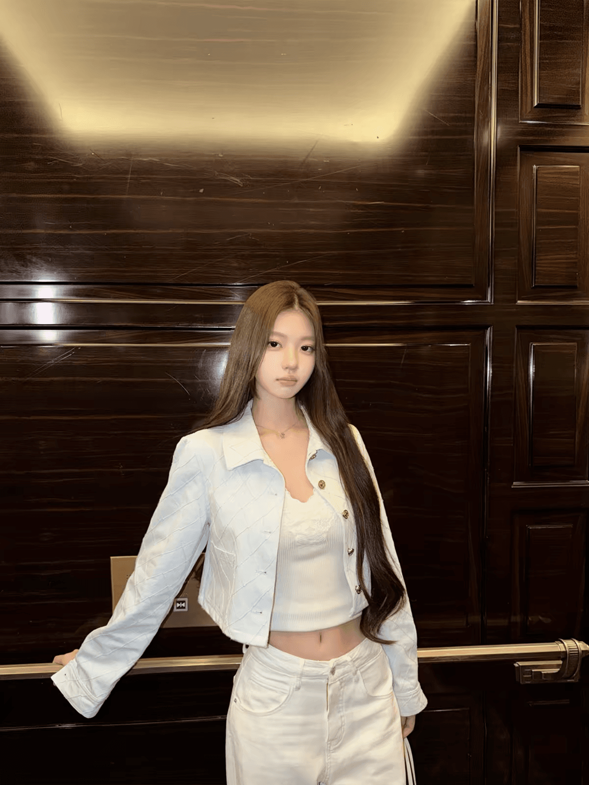 26m 해변 시리즈 c 홈 링 체크무늬 데님 재킷 드레스 상세 이미지 5