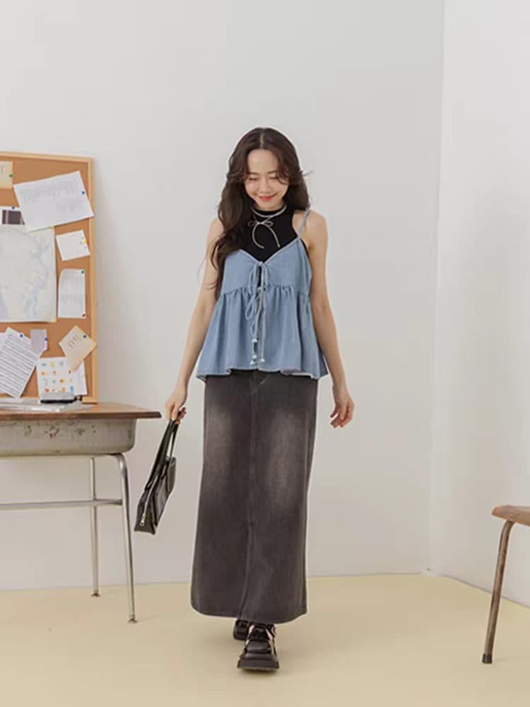 작은 건조한 홈 한국 동대문 정통 hiptique 새로운 캐미솔 상세 이미지 1