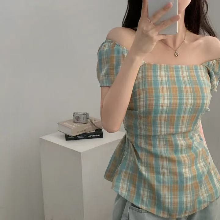 원본 작은 샤넬 스타일 레이스 꾸밈음 연령 감소 반팔 하이웨이스트 재킷 상세 이미지 12