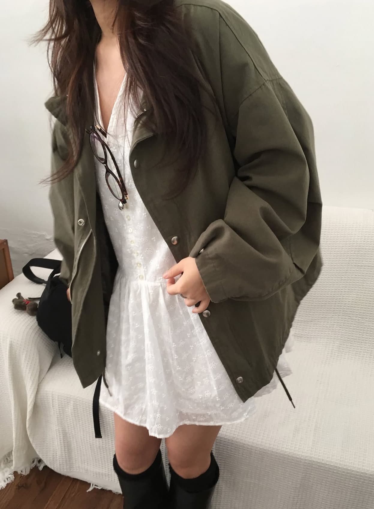 있음 선적 사이즈 업데이트 한국 chic 여름 새로운 레이스 자수 스택 가져 가라. 다용도 달콤함 드레스 상세 이미지 2
