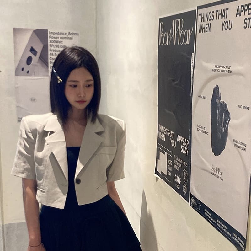 있음 선적 쇼트 스타일 정장 칼라 허리 레이스 업 셔츠 이미지 5