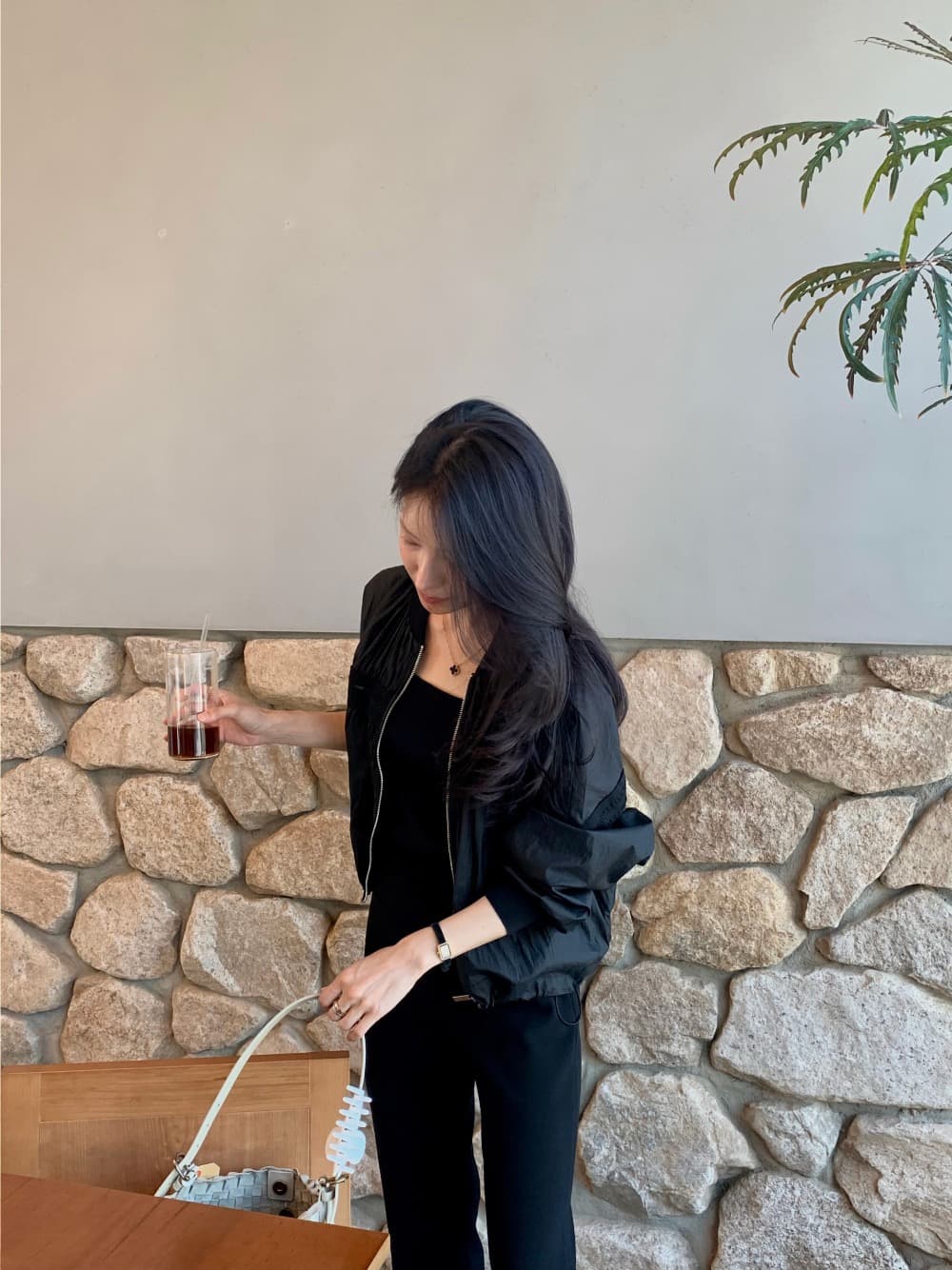 재고 있음 한 스타일 디자인 센스 자외선 차단 얇은 스타일 재킷 상세 이미지 4