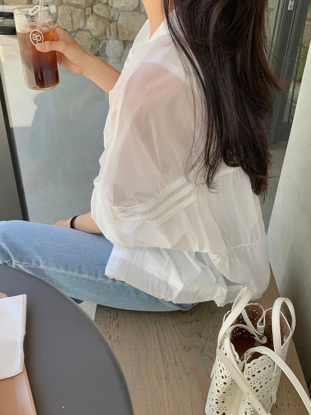 재고 있음 한 스타일 디자인 센스 자외선 차단 얇은 스타일 재킷 상세 이미지 20