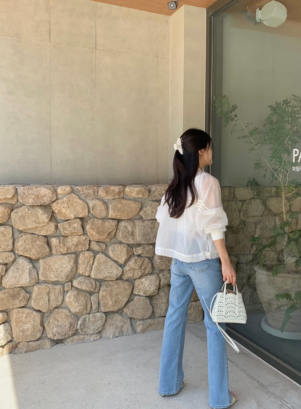 재고 있음 한 스타일 디자인 센스 자외선 차단 얇은 스타일 재킷 상세 이미지 30