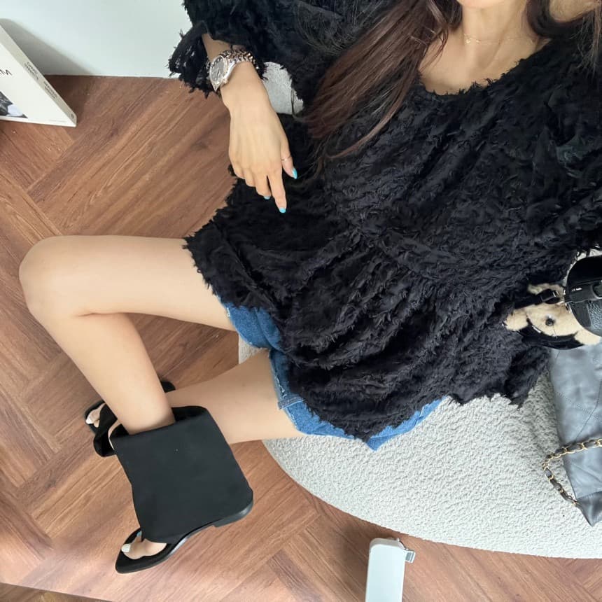 재고 있음 한 스타일 캐주얼 연령 감소 세트 반바지 상세 이미지 9