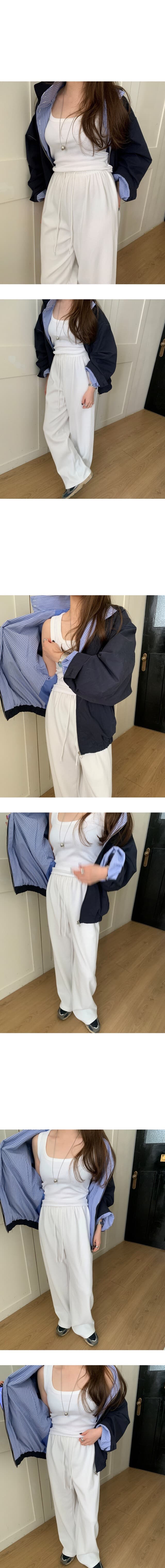 재고 있음 한 부서 패션 스트라이프 패치워크 폴로 칼라 오픈 가디건 재킷 재킷 가을 맨위 상세 이미지 4