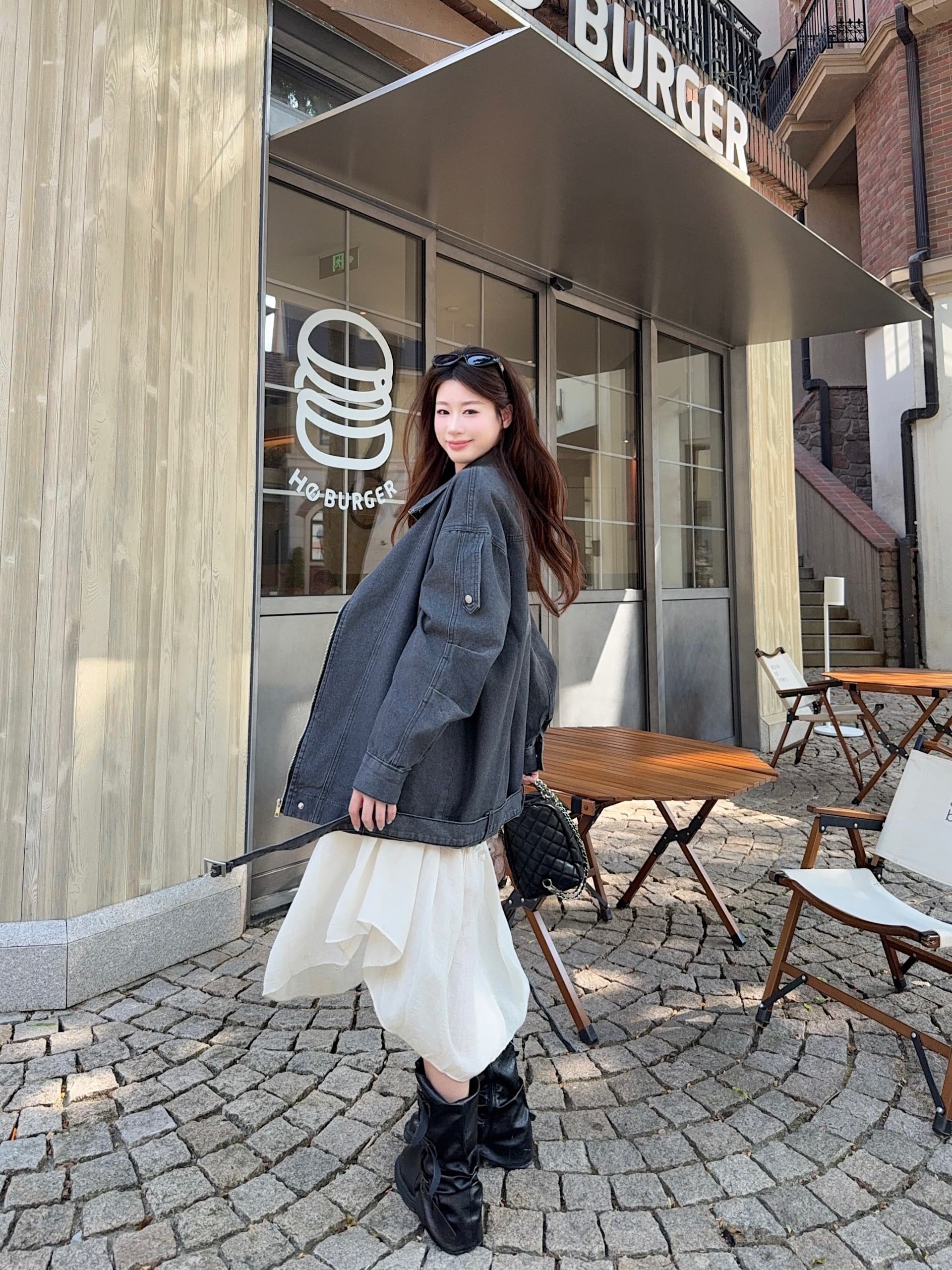 실사 정가 아메리칸 레트로 마 오래된 데님 재킷 가을 루즈핏 자이언트 잘 생긴 작은 키 외국 가스 맨위 트렌디 상세 이미지 5