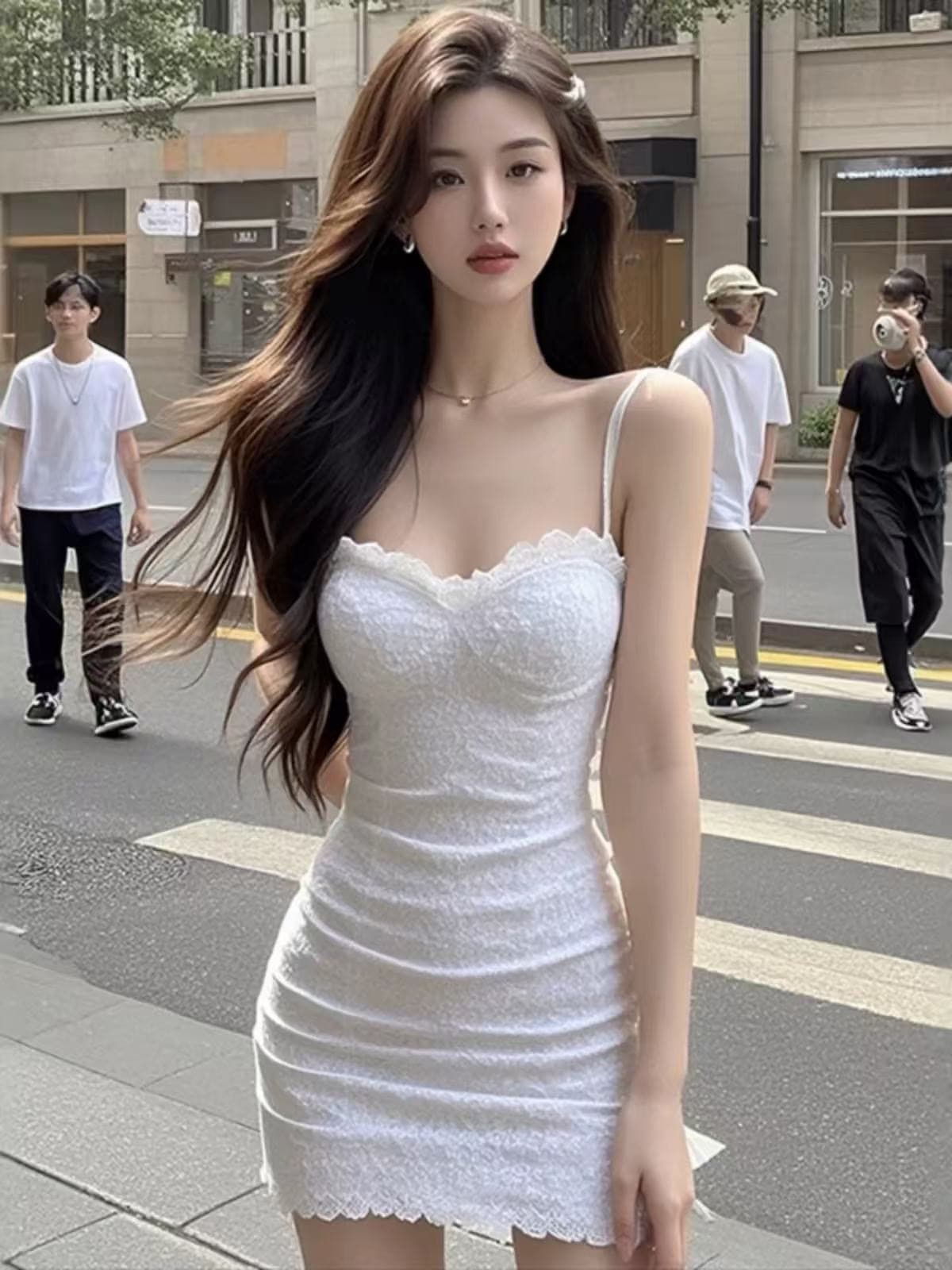 순수한 욕망 바람 섹시함 행침 목 V넥 긴팔 티셔츠 여성 2025 봄 섹션 작은 대중 디자인 센스 기본 셔츠 핫걸 맨위 상세 이미지 5