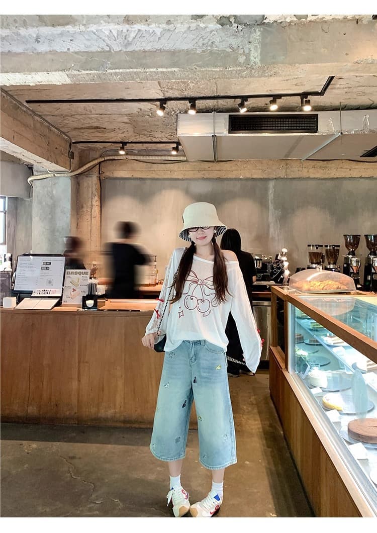 한 번 작은 짭짤한 한 부서 화이트 얇은 스타일 레이스 긴팔 자외선 차단 블라우스 여성 여름 루즈핏 느긋한 에어컨 셔츠 티셔츠 맨위 상세 이미지 5