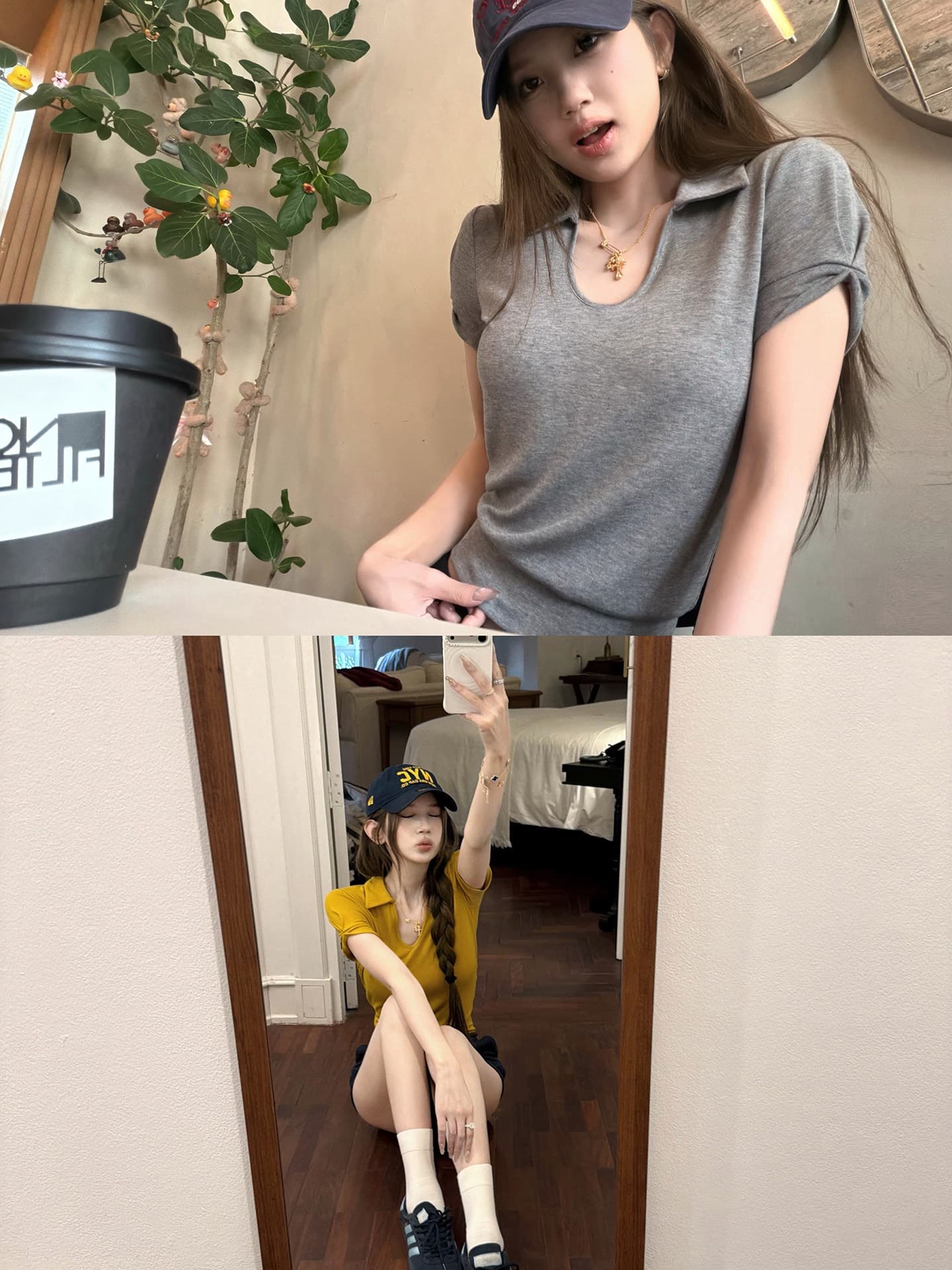 260 그램 사람들 면 섹시함 허리 수축 핫걸 디자인 센스 V넥 반팔 티셔츠 여성 루즈핏 캐주얼 슬림해 보이는 맨위 여름 상세 이미지 7