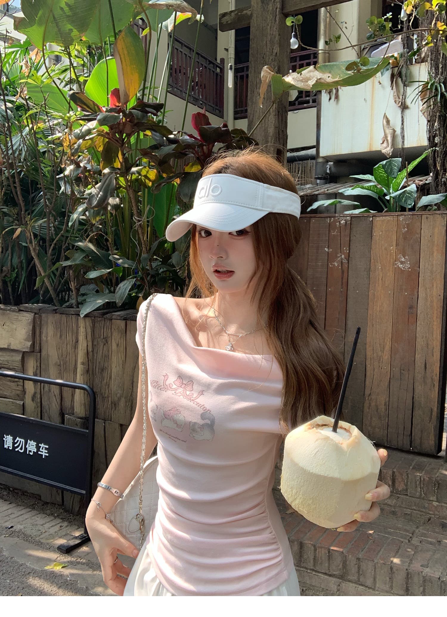 260 그램 사람들 면 작은 대중 흔들다 칼라 핫걸 프린트 반팔 여성 티셔츠 2026 새로운 여름 몸매 가꾸기 쇼트 스타일 작은 맨위 상세 이미지 21
