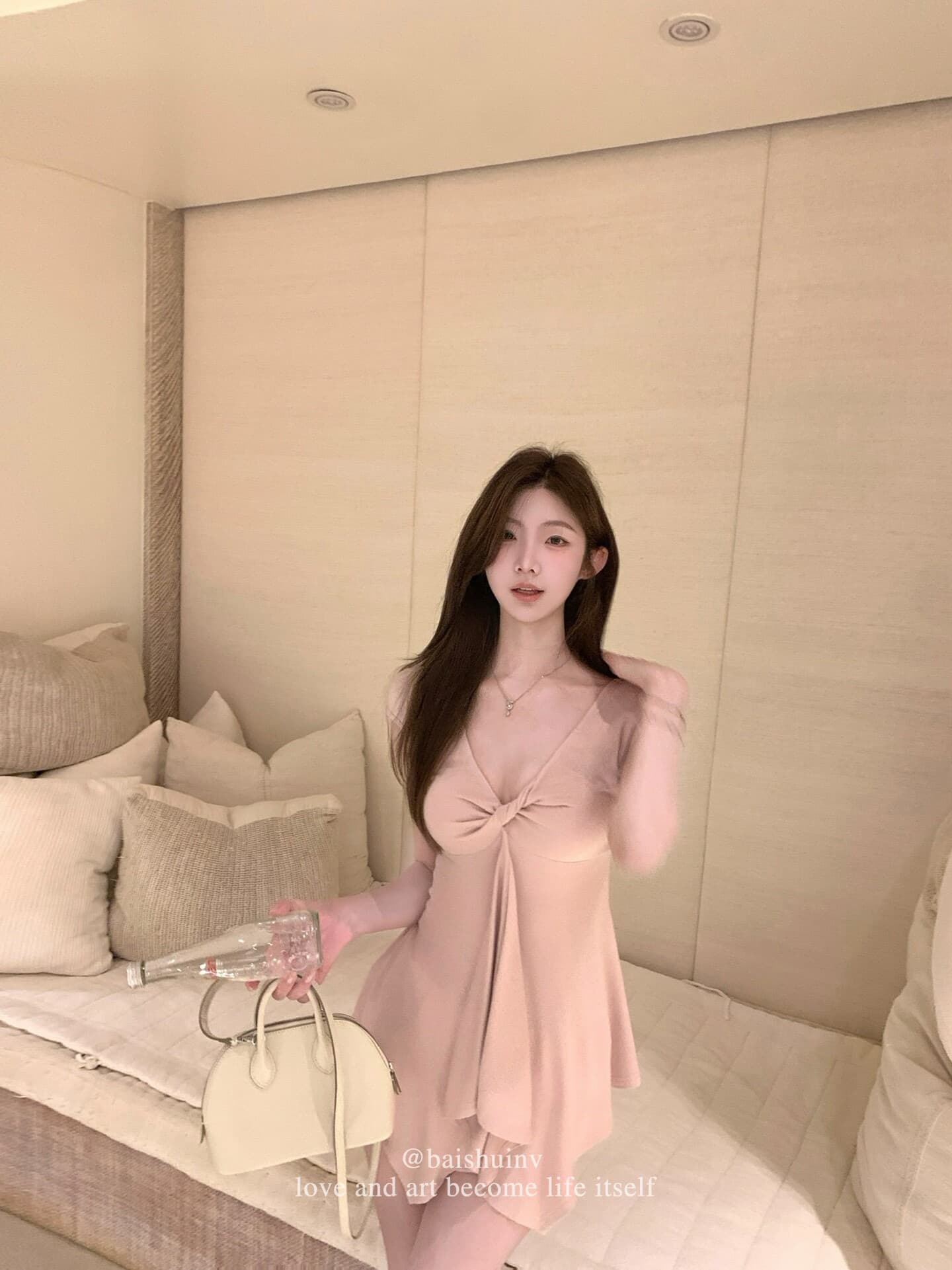 260 그램 사람들 면 십자가 비틀림 디자인 핫걸 티셔츠 여성 여름 캐주얼 바람이 아닙니다. 규칙 허리 수축 도루 가을 센스 맨위 상세 이미지 5