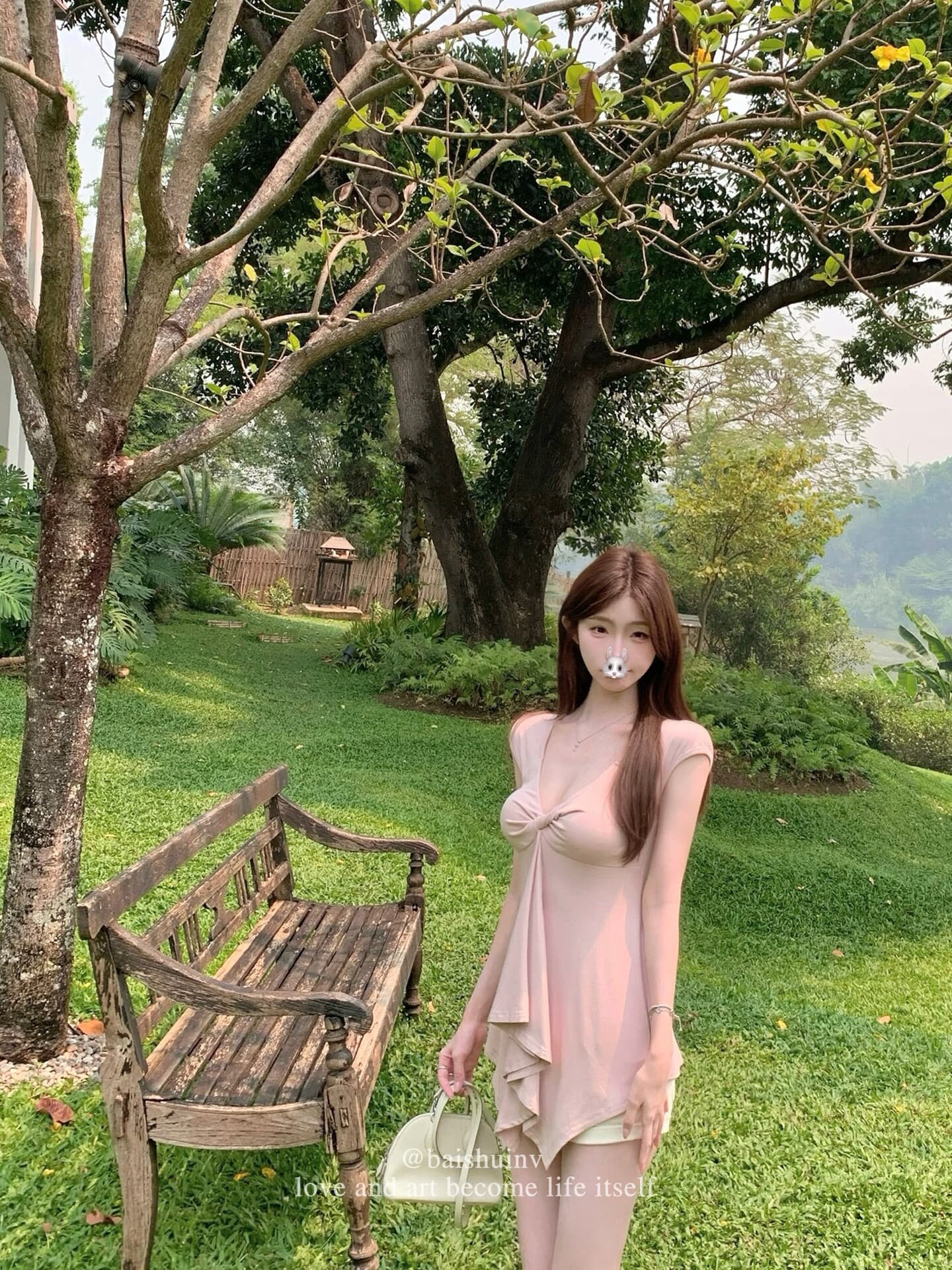 260 그램 사람들 면 십자가 비틀림 디자인 핫걸 티셔츠 여성 여름 캐주얼 바람이 아닙니다. 규칙 허리 수축 도루 가을 센스 맨위 상세 이미지 9