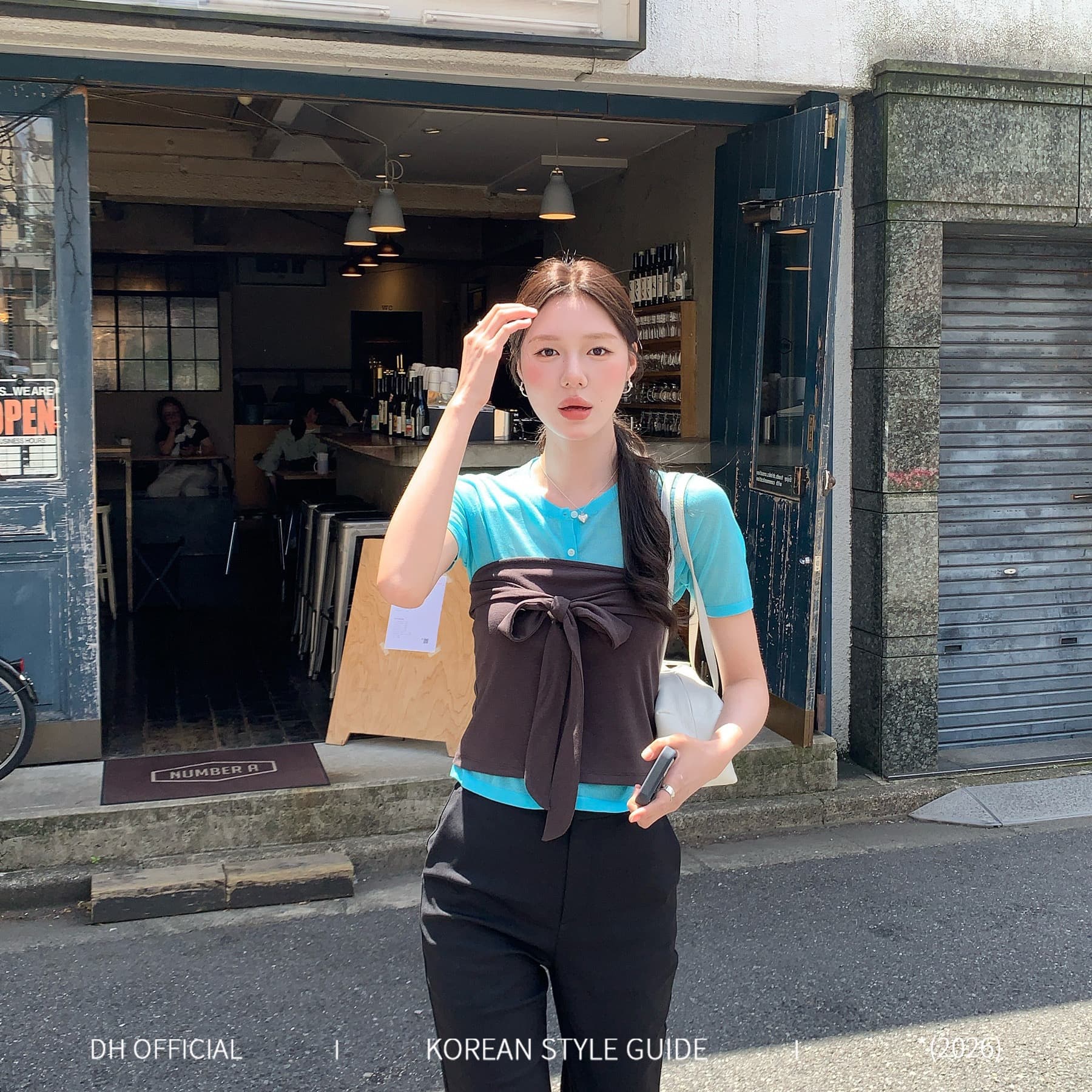 한 부서 작은 원 칼라 인사이드 가져 가라. 스택 착용 단색 스트랩 튜브탑 사실 두 조각 티셔츠 여성 여름 착용 잡아라. 의류 투피스 세트 이미지 5