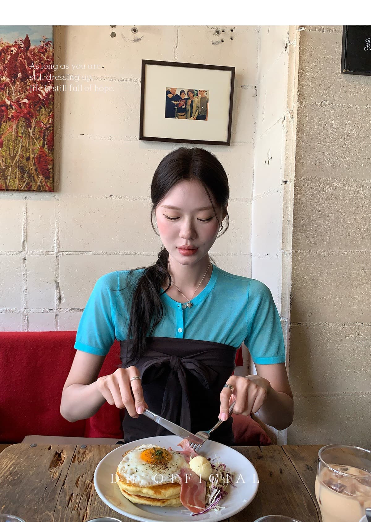 한 부서 작은 원 칼라 인사이드 가져 가라. 스택 착용 단색 스트랩 튜브탑 사실 두 조각 티셔츠 여성 여름 착용 잡아라. 의류 투피스 세트 상세 이미지 10