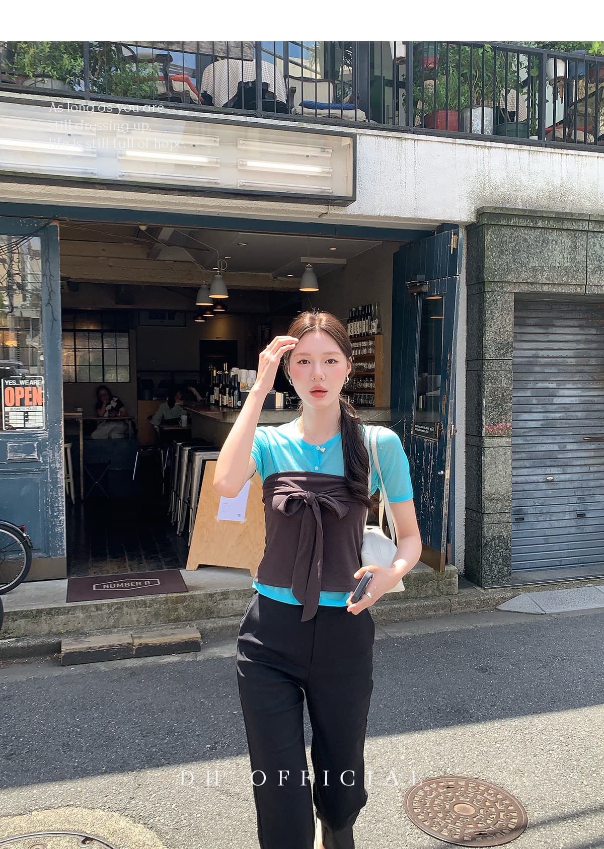 한 부서 작은 원 칼라 인사이드 가져 가라. 스택 착용 단색 스트랩 튜브탑 사실 두 조각 티셔츠 여성 여름 착용 잡아라. 의류 투피스 세트 상세 이미지 30