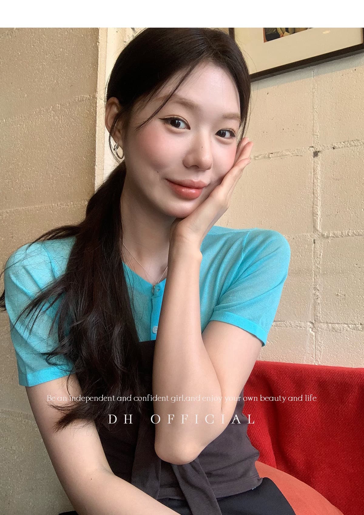 한 부서 작은 원 칼라 인사이드 가져 가라. 스택 착용 단색 스트랩 튜브탑 사실 두 조각 티셔츠 여성 여름 착용 잡아라. 의류 투피스 세트 상세 이미지 34