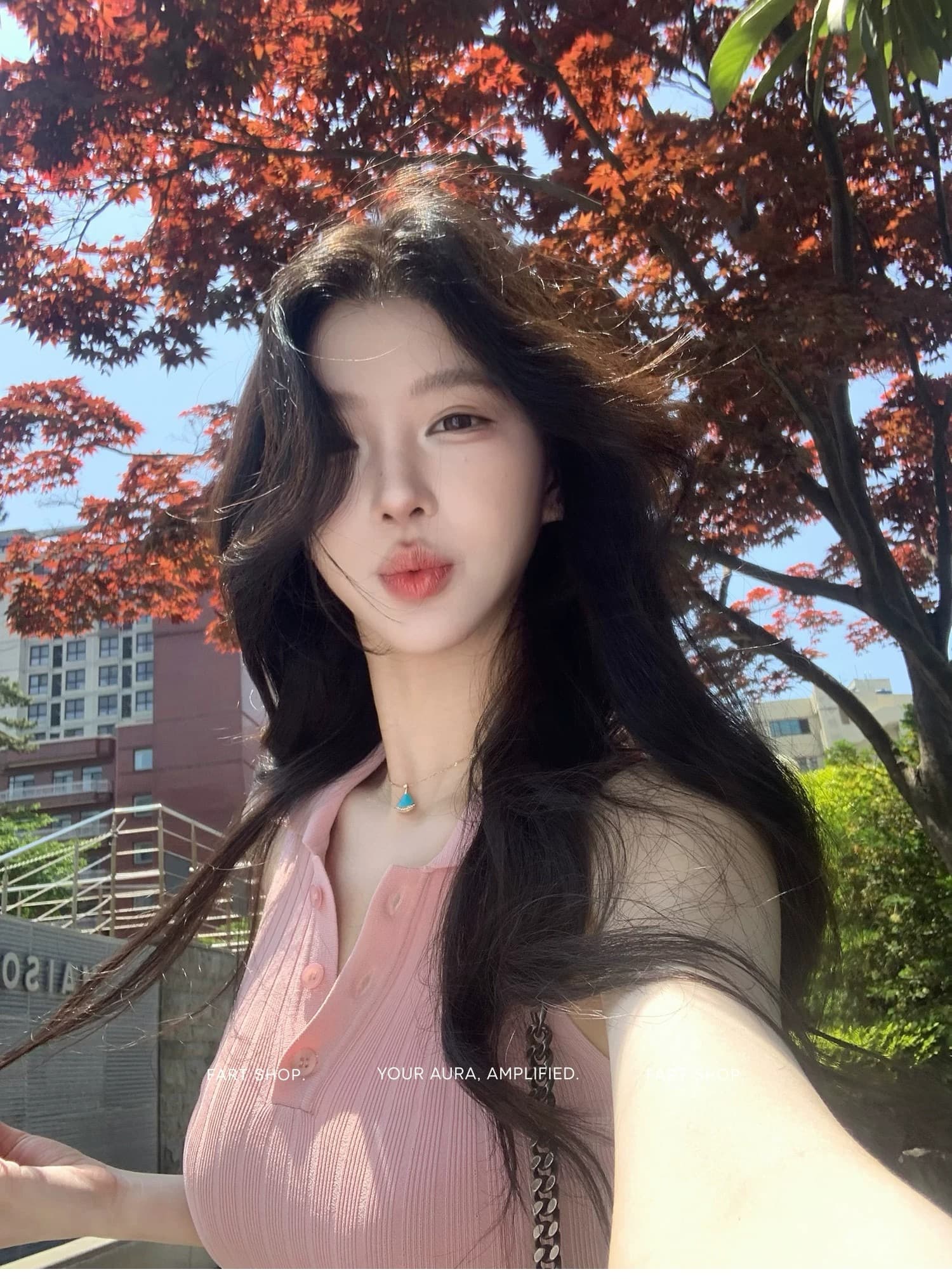 프랑스식 디자인 센스 핑크색 폴로 칼라 민소매 조끼 여성 드레스 여름 작은 키 쇼트 스타일 섹시함 타이트 스커트 치마 상세 이미지 5
