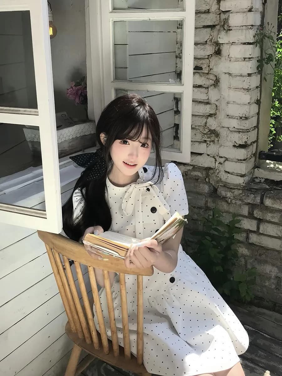 원본 원단 한 부서 디자인 센스 부드러운 도트 무늬 여성 드레스 2026 여름 새로운 학원 공주 드레스 상세 이미지 3