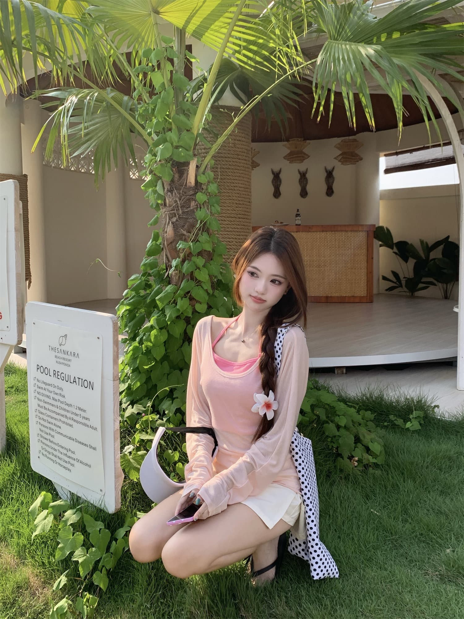순수한 욕망 바람 마이크로 ~을 통해 얇은 스타일 자외선 차단 긴팔 티셔츠 여성 여름 몸매 가꾸기 허리 수축 슬림해 보이는 블라우스 연령 감소 핑크색 맨위 상세 이미지 20