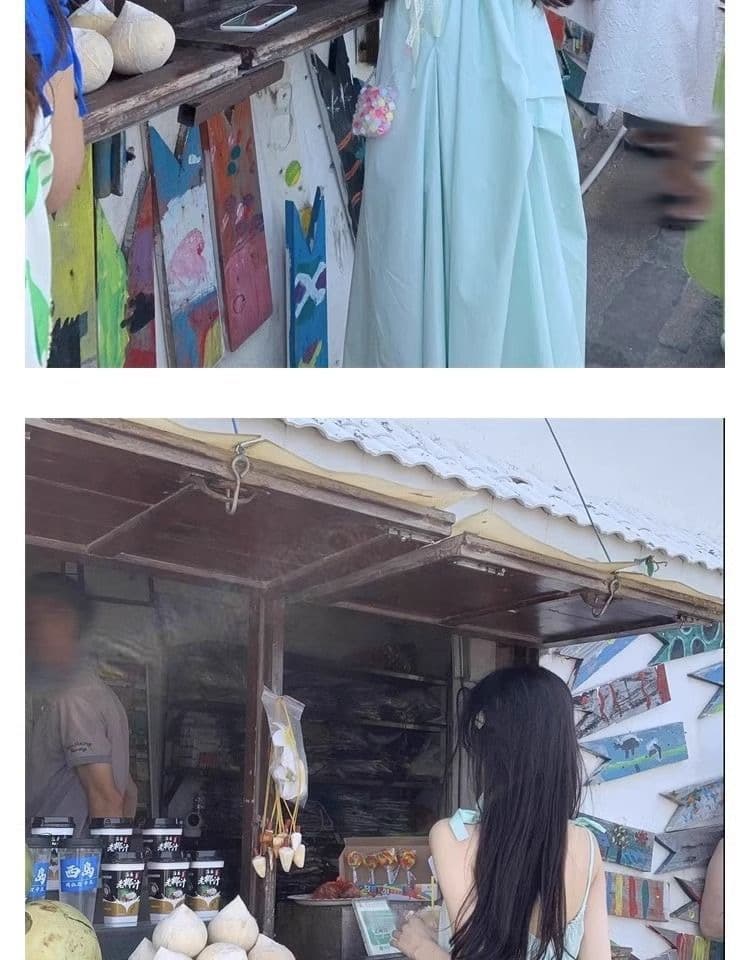부드러운 바람 슬립 여성 드레스 여름 새로운 고급 센스 달콤함 차가운 센스 품격 다용도 중간 길이 치마 상세 이미지 12