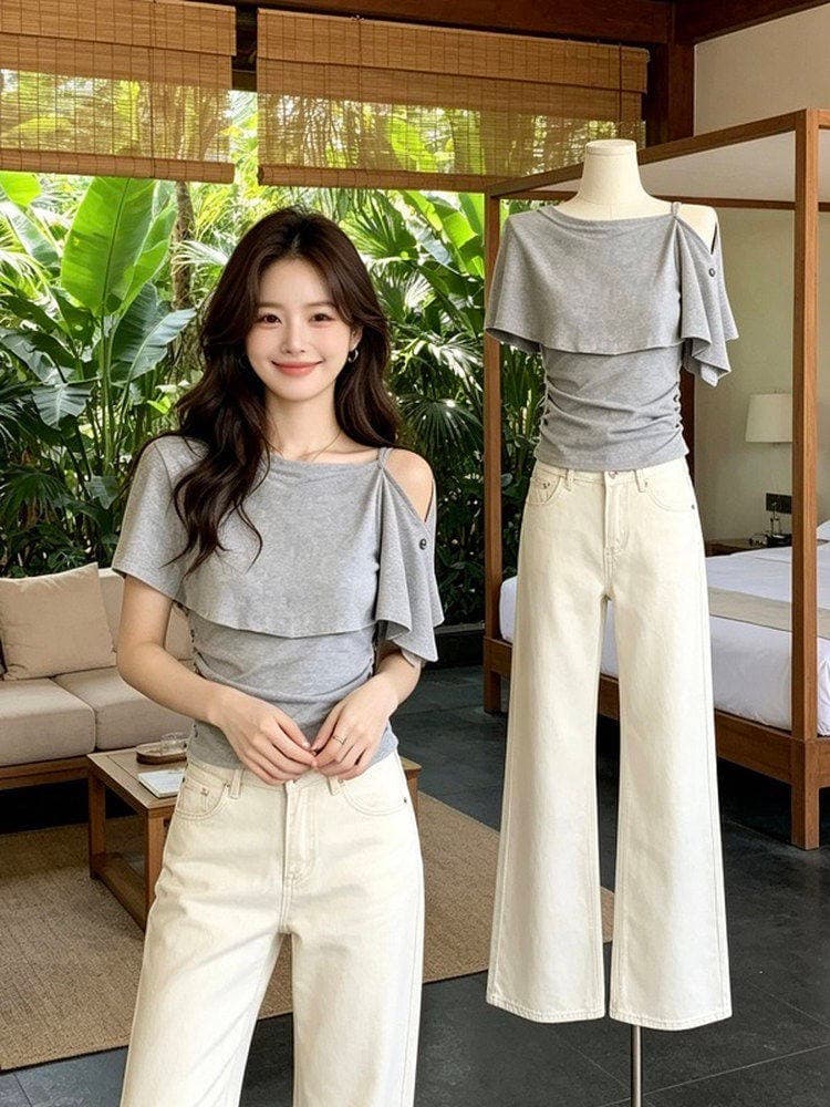 40 면 Chic 고급 센스 26 년 여름 새로운 디자인 센스 작은 대중 품격 캐주얼 이미지 4