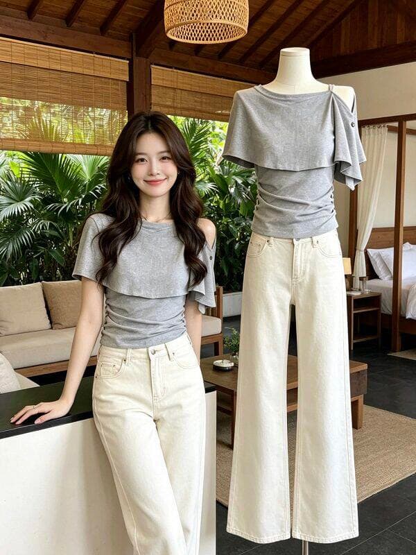 40 면 Chic 고급 센스 26 년 여름 새로운 디자인 센스 작은 대중 품격 캐주얼 상세 이미지 8