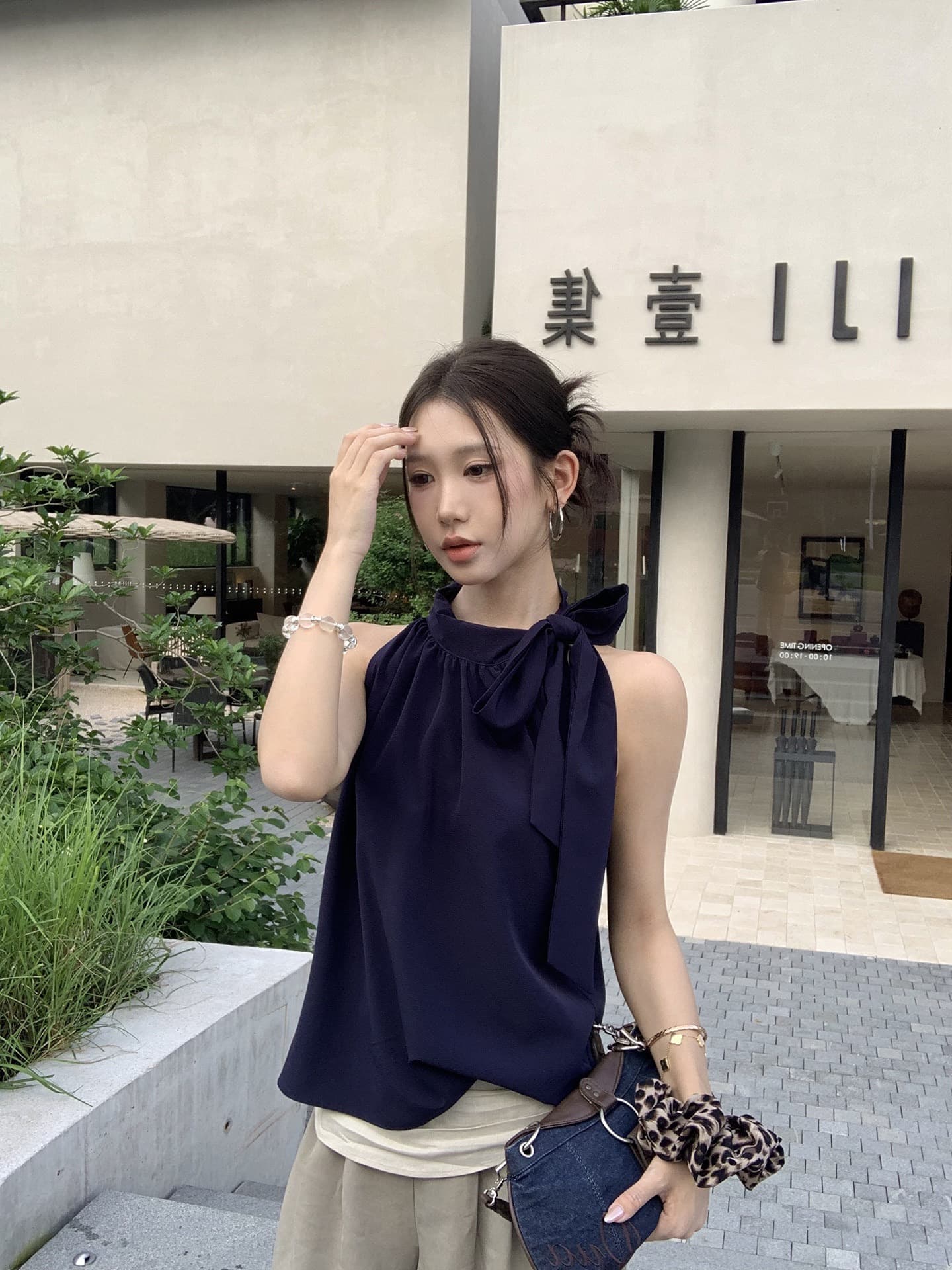 여름 작은 대중 캐미솔 외출용 핫걸 착용 가져 가라. 품격 자이언트 잘 생긴 ~ 중 아니요 명중 섹션 민소매 행침 목 맨위 상세 이미지 1