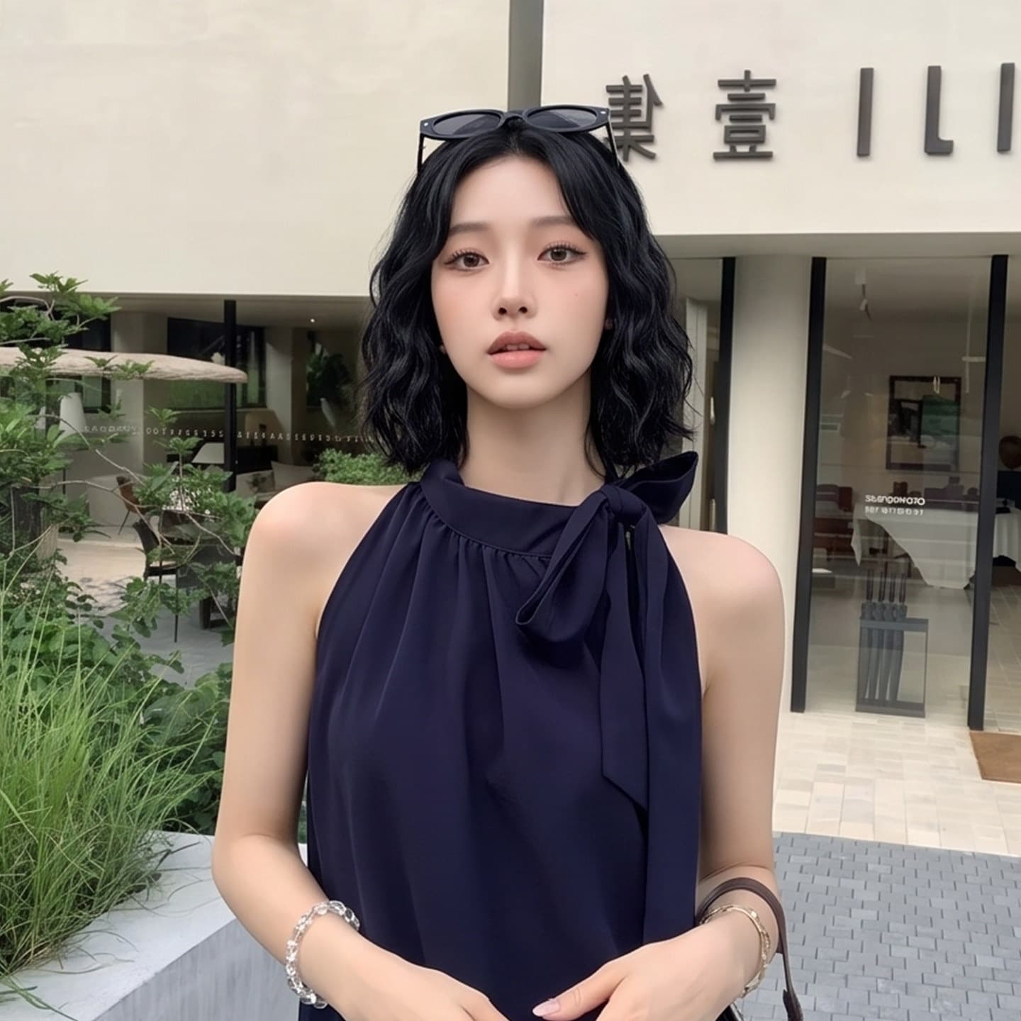 여름 작은 대중 캐미솔 외출용 핫걸 착용 가져 가라. 품격 자이언트 잘 생긴 ~ 중 아니요 명중 섹션 민소매 행침 목 맨위 상세 이미지 4