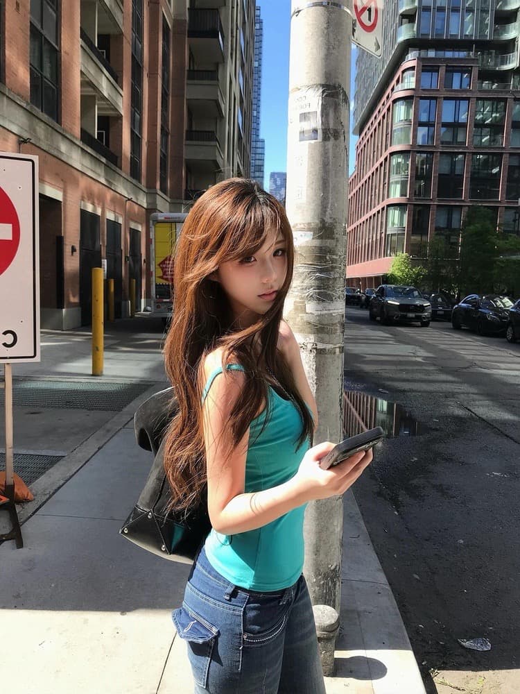 40 순면 한 부서 박하 녹색 페이크 레이어드 민소매 캐미솔 여름 몸매 가꾸기 슬림해 보이는 다용도 느긋한 맨위 상세 이미지 4