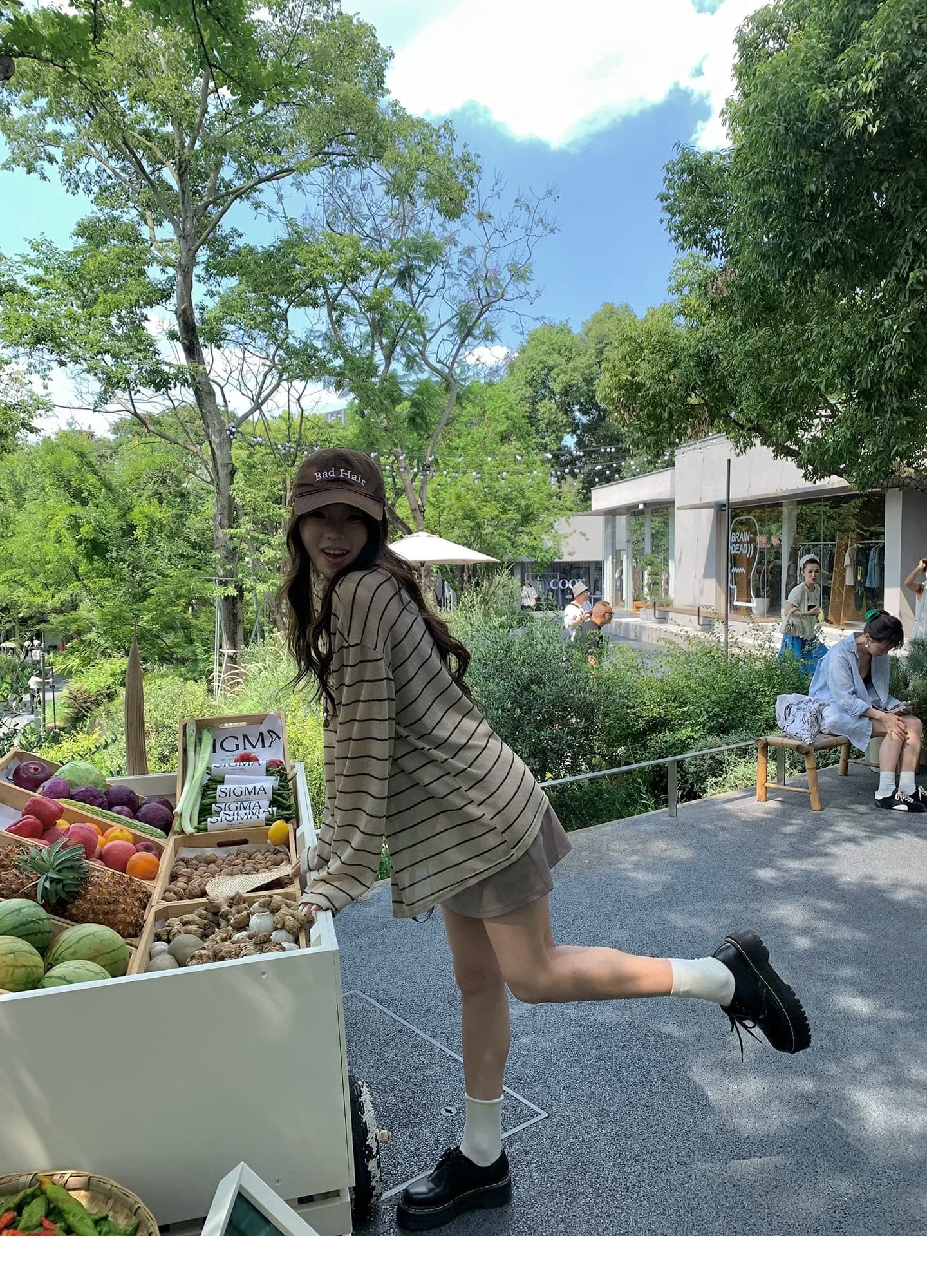 여름 미니멀리즘 품격 다용도 느긋한 바람 스트라이프 오픈 가디건 맨위 디자인 센스 캐주얼 루즈핏 니트 스웨터 외부 가져 가라. 상세 이미지 27