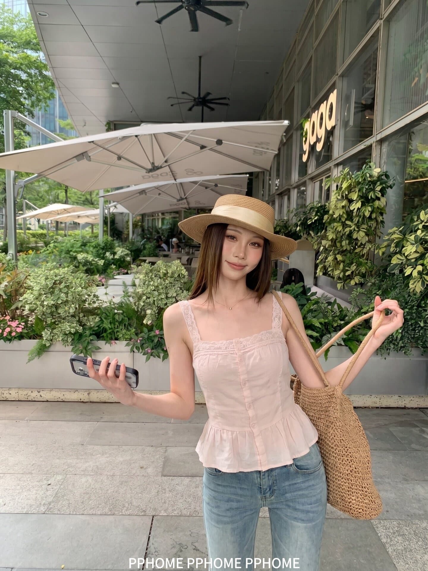 면 린넨 프랑스식 달콤함 레이스 레이스 패치워크 캐미솔 여름 허리 수축 슬림해 보이는 쇼트 스타일 민소매 작은 맨위 상세 이미지 4
