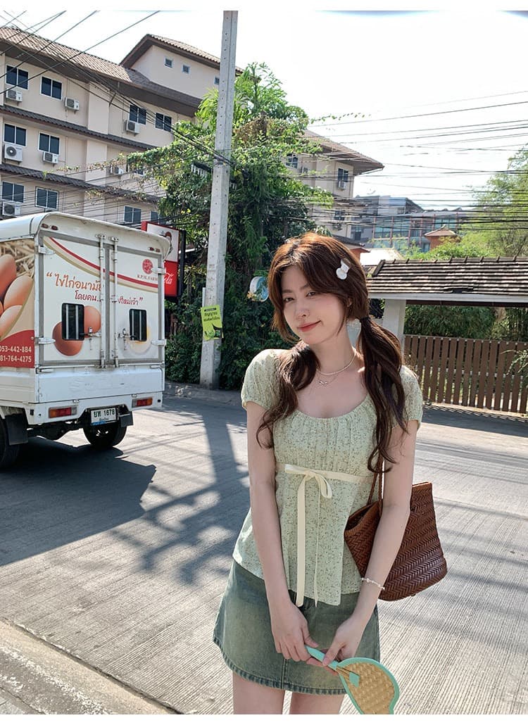 봄 야생화 계곡 대 라운드 넥 자이언트 잘 생긴 반팔 t 여름 새로운 아름다운 꽃무늬 맨위 상세 이미지 24