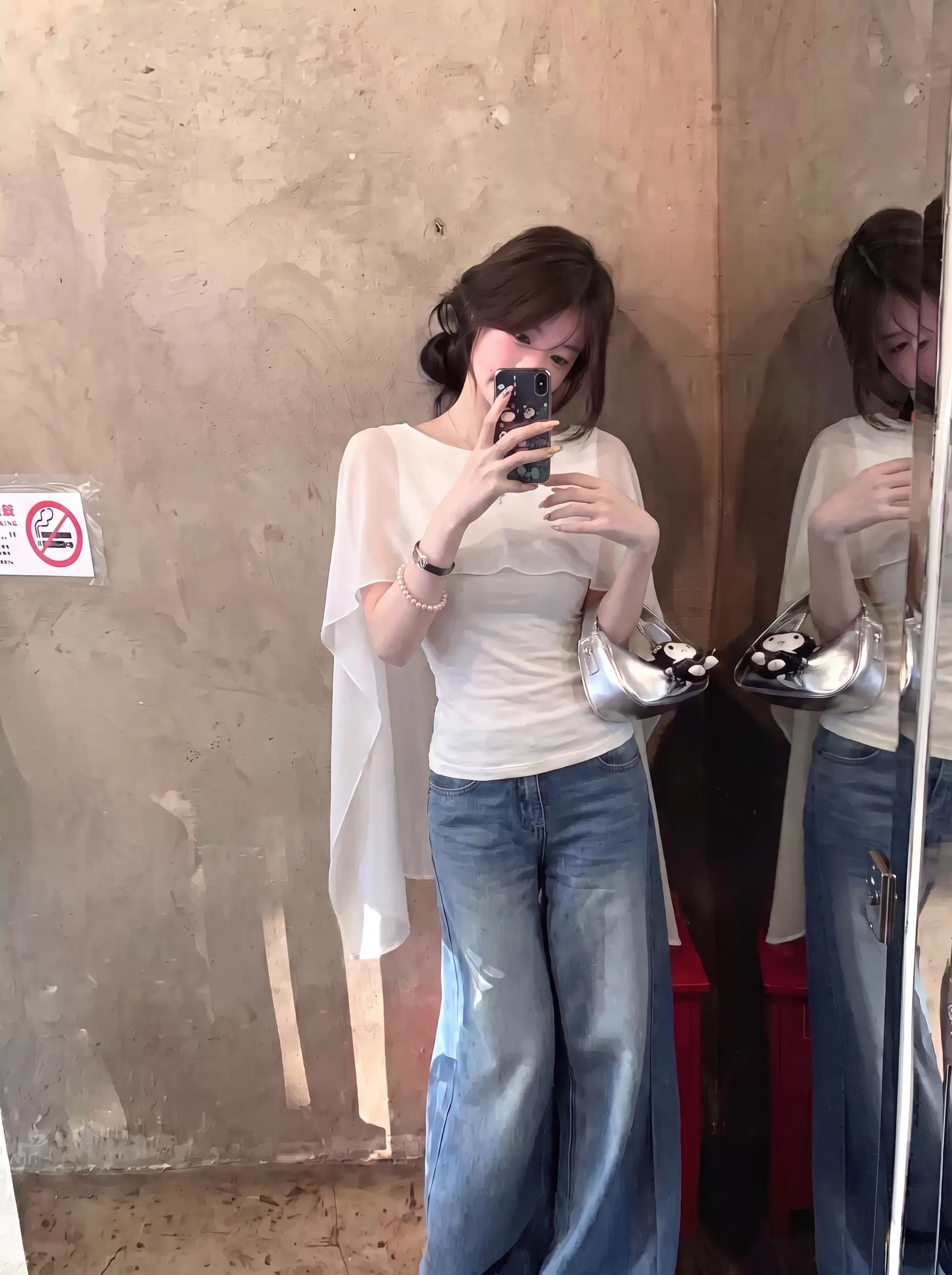 레오파드 무늬 숄 민소매 티셔츠 여성 여름 프랑스식 허리 수축 몸매 가꾸기 슬림해 보이는 디자인 센스 순수한 욕망 페이크 레이어드 쇼트 스타일 맨위 상세 이미지 5