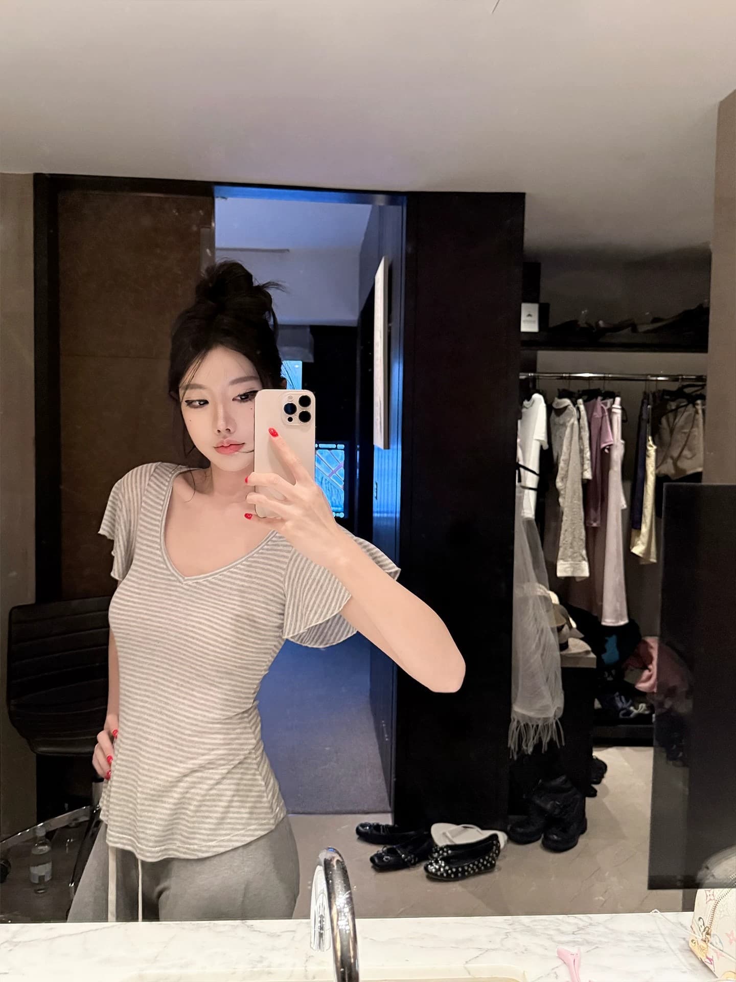 주간 실크 리브 원단 도루 피하다. 접근 원본 종류 새로운 허리 수축 슬림해 보이는 몸매 가꾸기 다용도 맨위 트렌디 상세 이미지 3