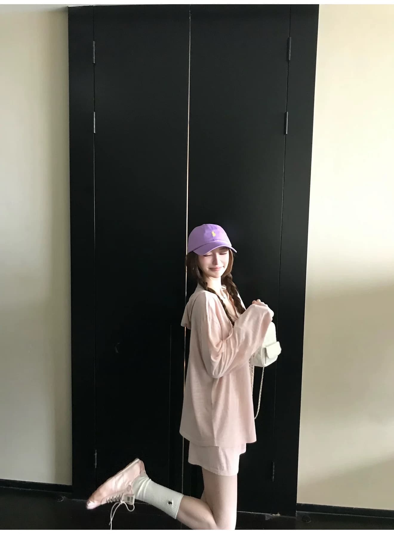 게으른 빛 산소 캐주얼 스포츠 슈트 여성 봄 여름 투피스 세트 반바지 후드티 루즈핏 가정 외출용 러닝 서비스 상세 이미지 6
