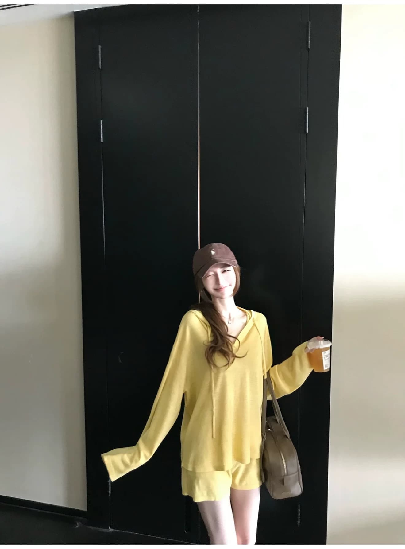게으른 빛 산소 캐주얼 스포츠 슈트 여성 봄 여름 투피스 세트 반바지 후드티 루즈핏 가정 외출용 러닝 서비스 상세 이미지 22