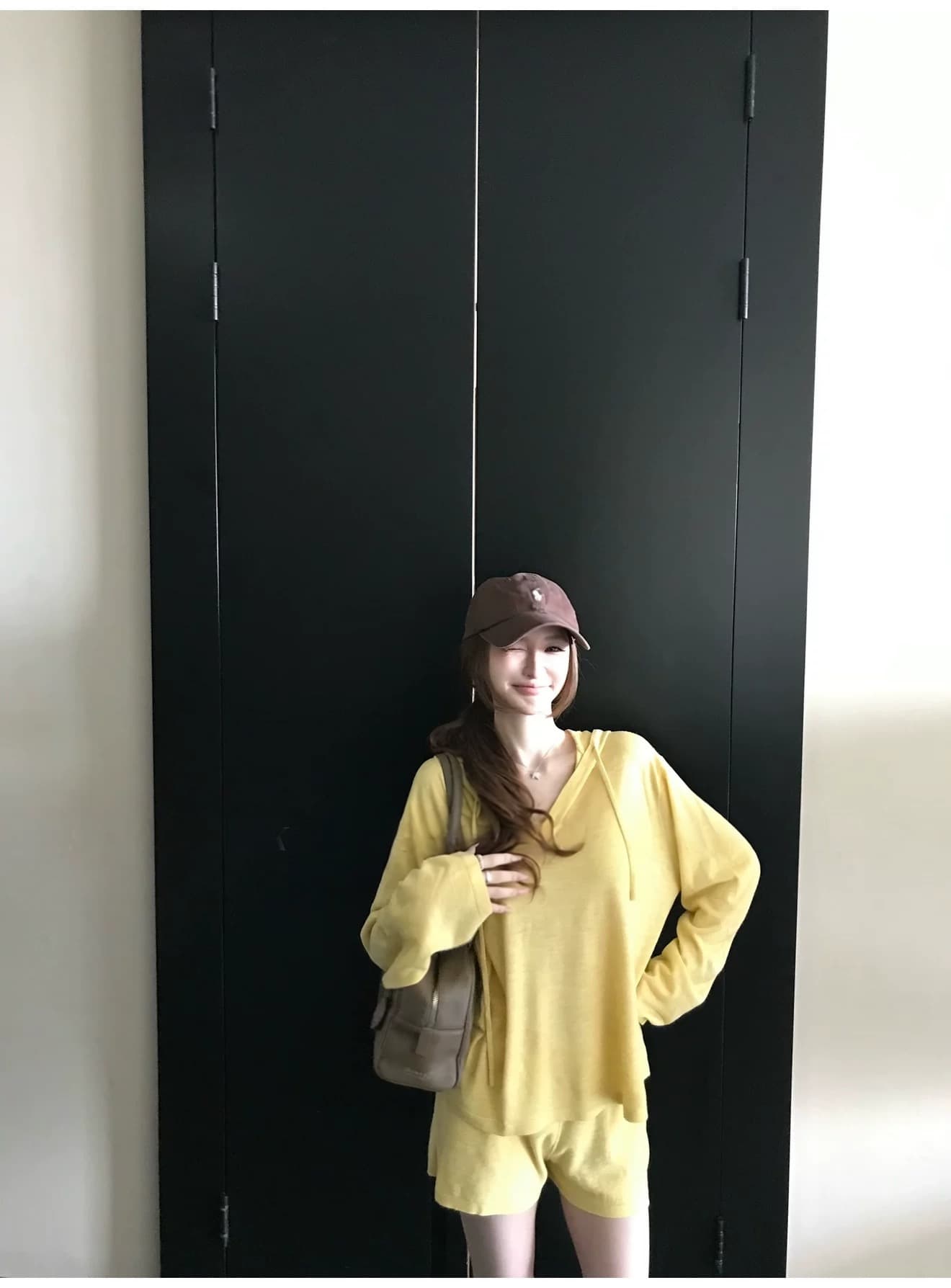 게으른 빛 산소 캐주얼 스포츠 슈트 여성 봄 여름 투피스 세트 반바지 후드티 루즈핏 가정 외출용 러닝 서비스 상세 이미지 31