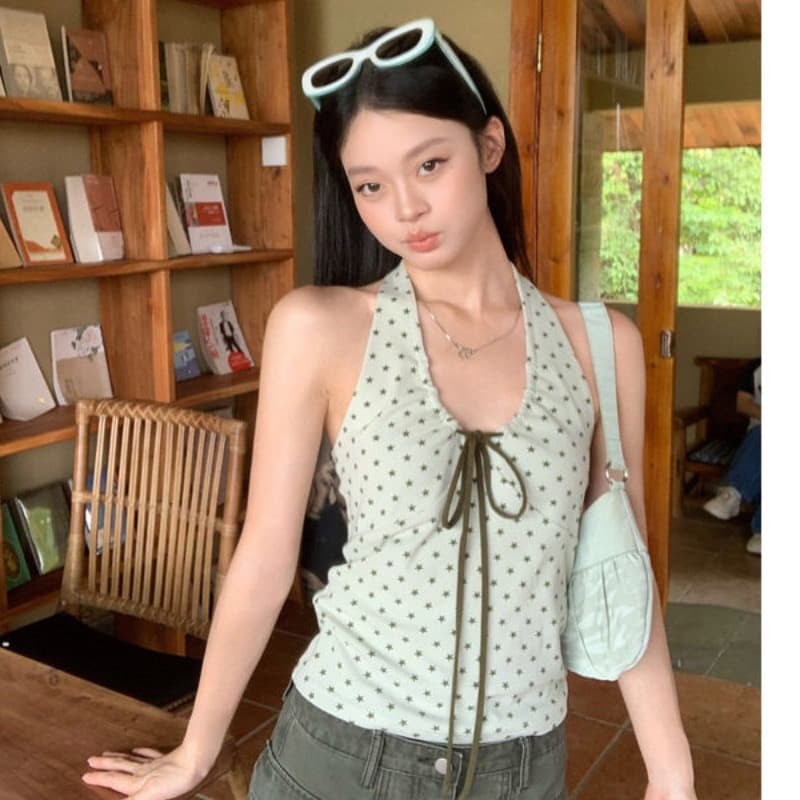 2026 아메리칸 행침 목 섹시함 캐미솔 여름 외출용 핫걸 착용 가져 가라. ins 한 스타일 맨위 디자인 센스