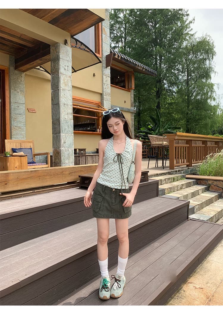 2026 아메리칸 행침 목 섹시함 캐미솔 여름 외출용 핫걸 착용 가져 가라. ins 한 스타일 맨위 디자인 센스 상세 이미지 11