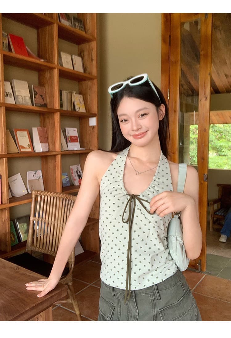 2026 아메리칸 행침 목 섹시함 캐미솔 여름 외출용 핫걸 착용 가져 가라. ins 한 스타일 맨위 디자인 센스 상세 이미지 13