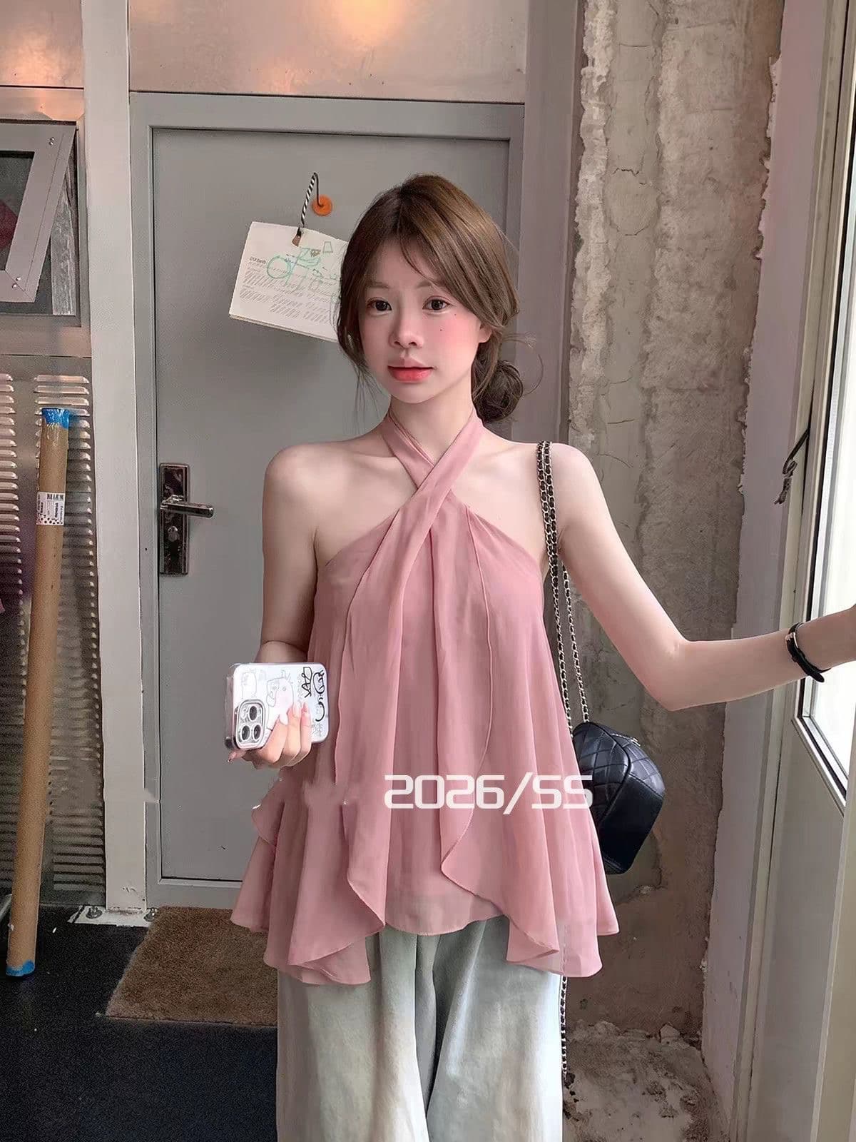 핑크색 십자가 행침 목 맨위 슬림해 보이는 디자인 상세 이미지 9