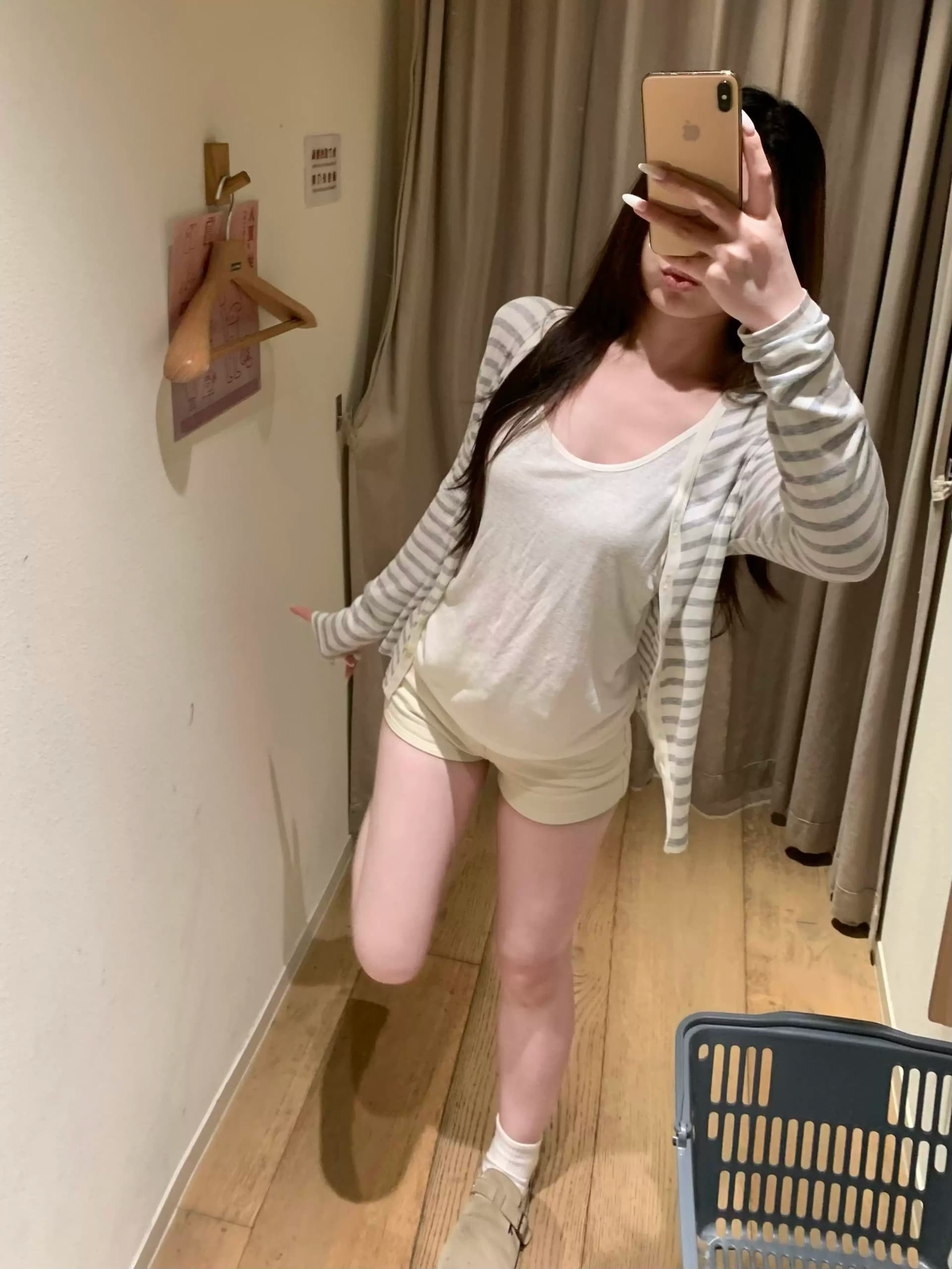 한 부서 부드러운 느긋한 바람 스트라이프 오픈 가디건 티셔츠 여성 여름 얇은 스타일 자외선 차단 긴팔 루즈핏 다용도 캐주얼 맨위 상세 이미지 9