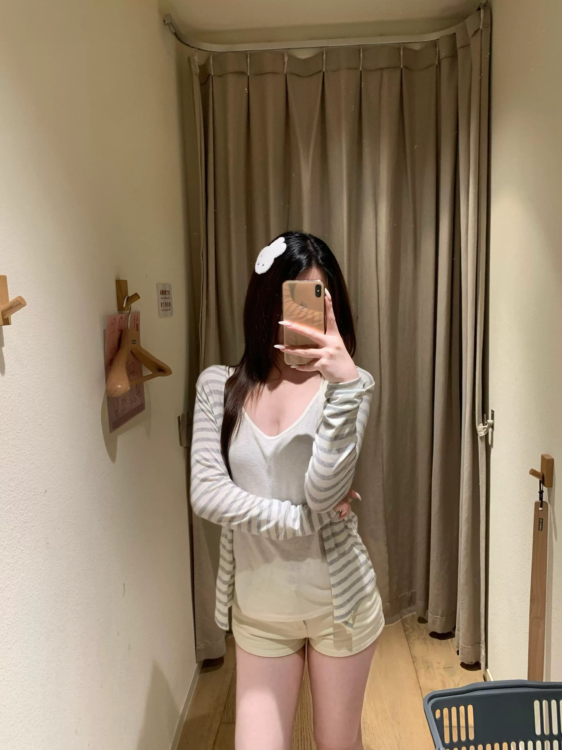 한 부서 부드러운 느긋한 바람 스트라이프 오픈 가디건 티셔츠 여성 여름 얇은 스타일 자외선 차단 긴팔 루즈핏 다용도 캐주얼 맨위 상세 이미지 10