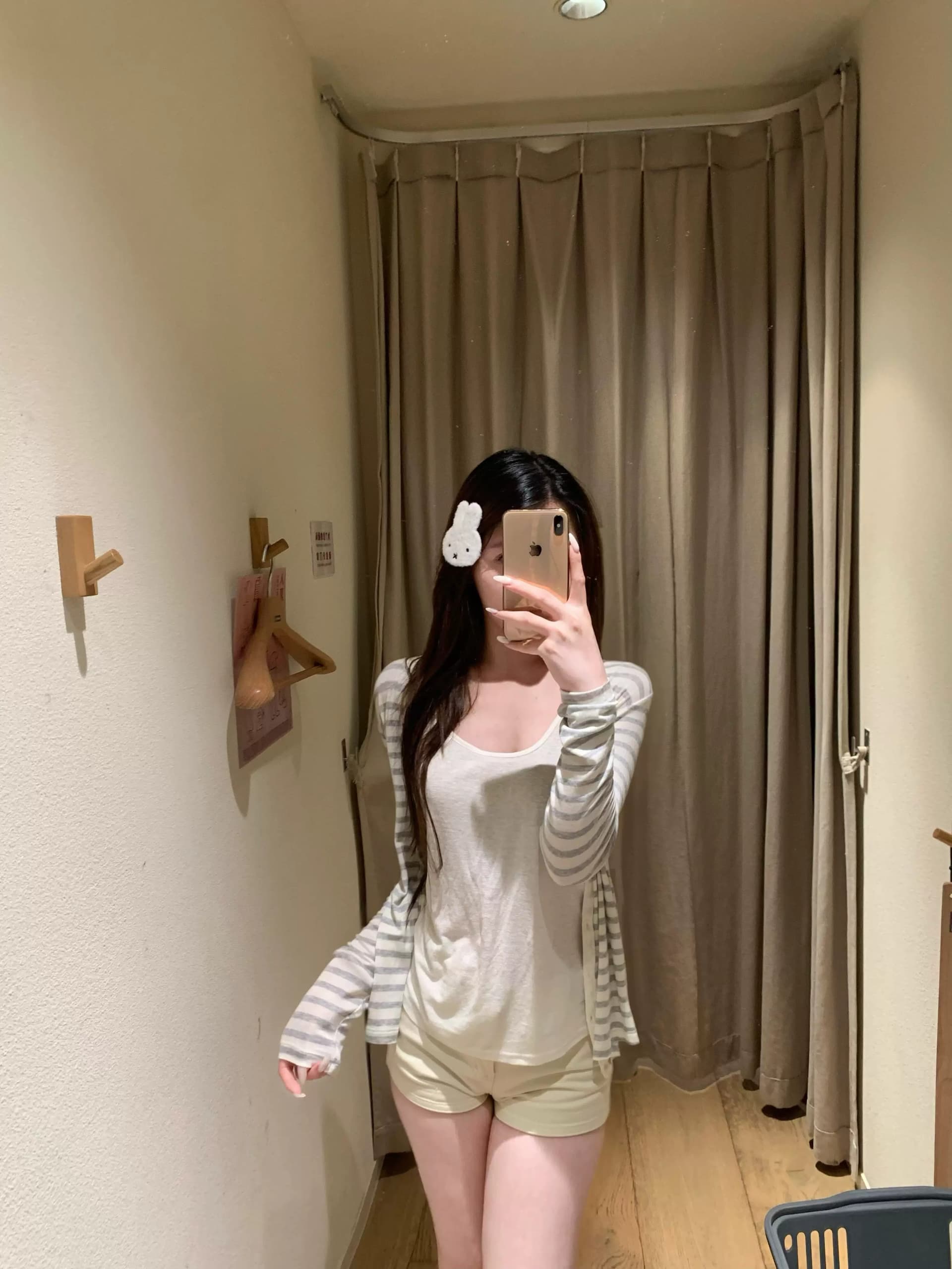 한 부서 부드러운 느긋한 바람 스트라이프 오픈 가디건 티셔츠 여성 여름 얇은 스타일 자외선 차단 긴팔 루즈핏 다용도 캐주얼 맨위 상세 이미지 14