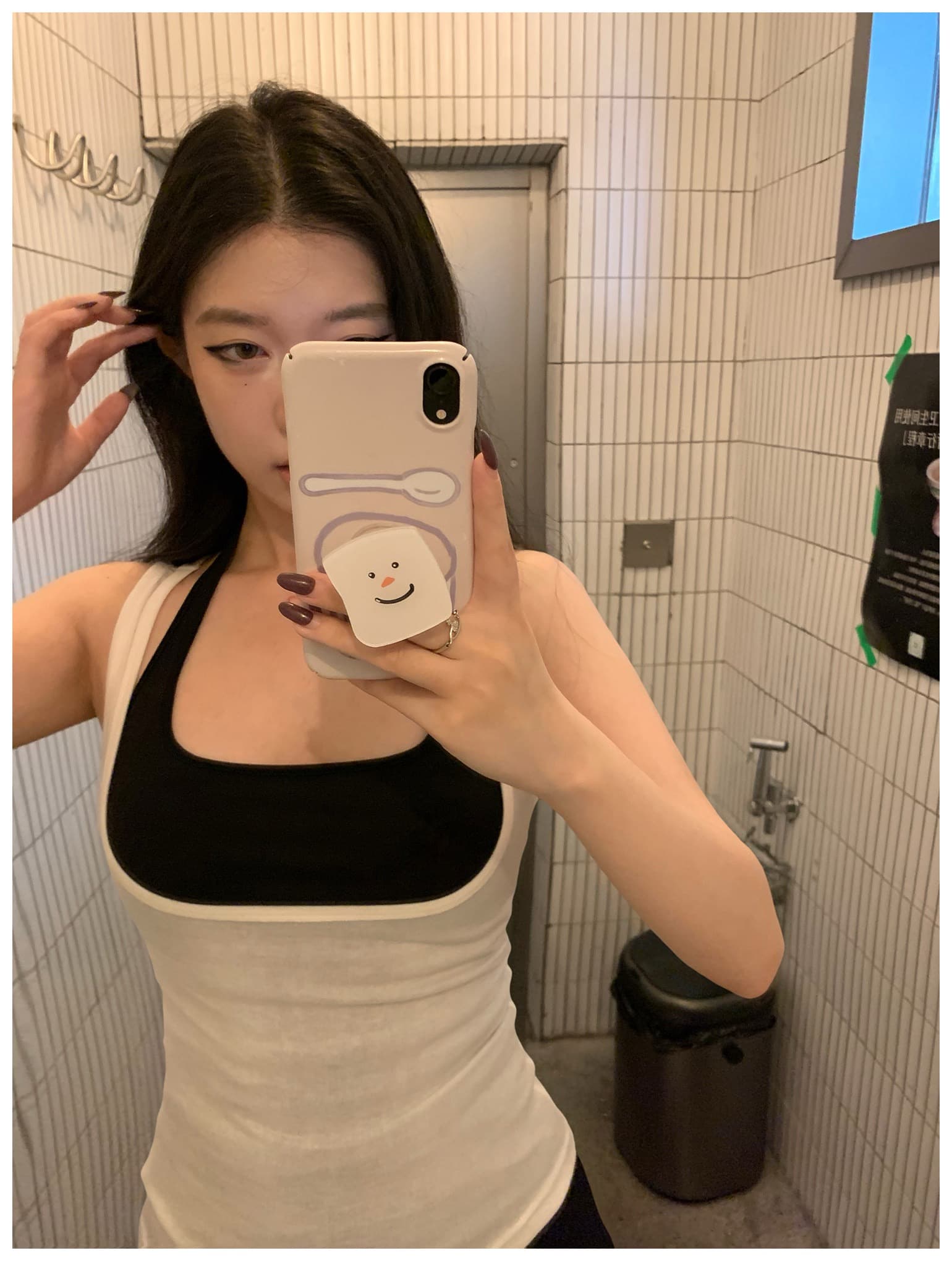 아름다운 핫걸 세트 여성 이른 가을 새로운 마이크로 ~을 통해 얇은 스타일 긴팔 티셔츠 인사이드 가져 가라. 행침 목 캐미솔 투피스 세트 상세 이미지 18