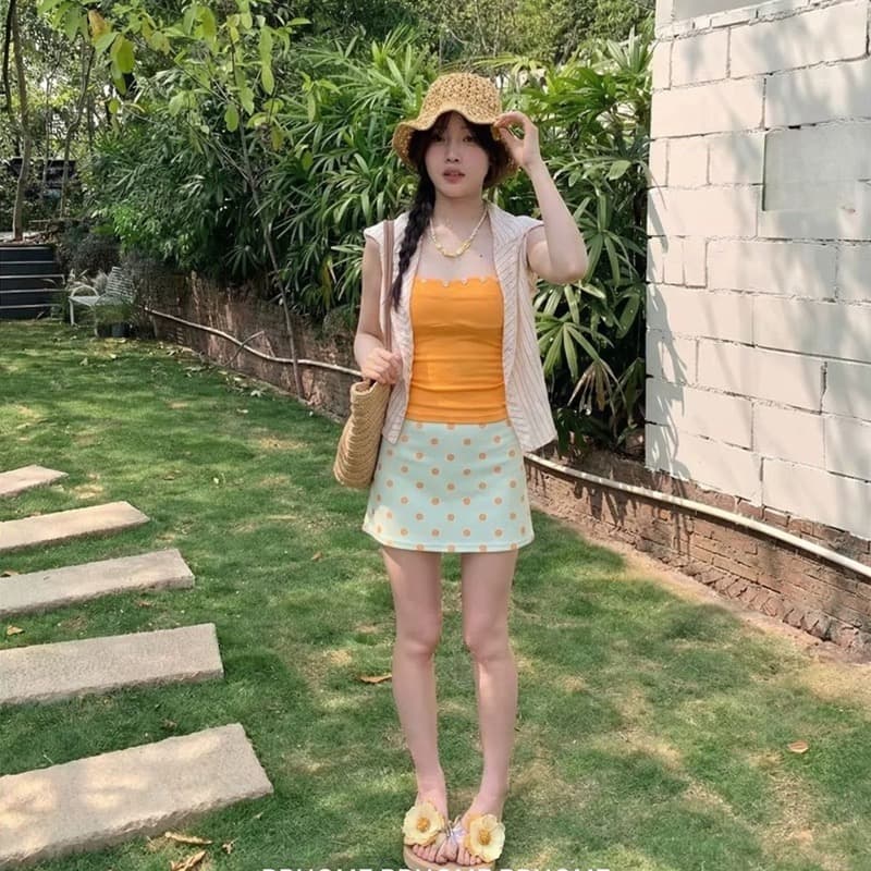 순수한 욕망 바람 긴팔 티셔츠 여성 투피스 세트 새로운 여름 루즈핏 블라우스 스트라이프 기본 셔츠 느긋한 바람 핫걸 맨위 상세 이미지 4