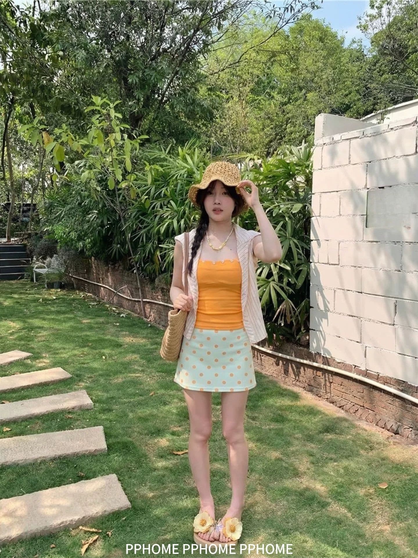 순수한 욕망 바람 긴팔 티셔츠 여성 투피스 세트 새로운 여름 루즈핏 블라우스 스트라이프 기본 셔츠 느긋한 바람 핫걸 맨위 상세 이미지 9
