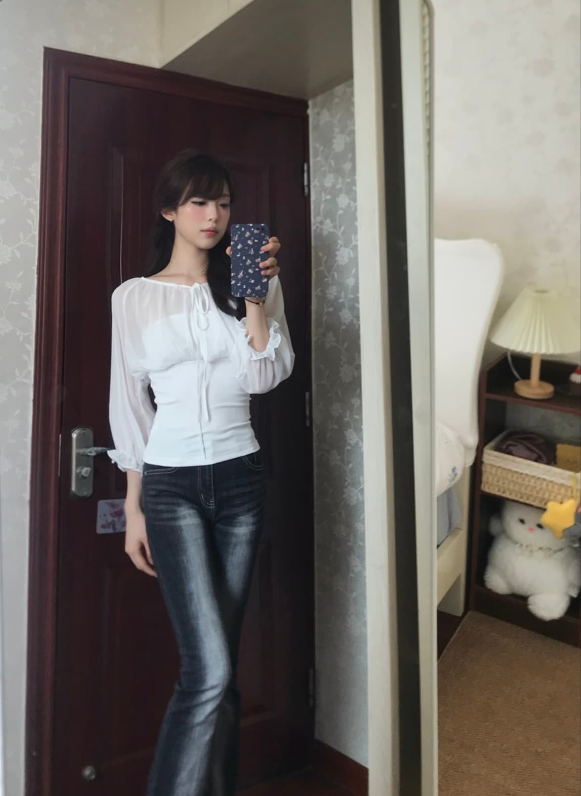 1 1 인 면 260 그램 패치워크 쉬폰 한 부서 레트로 마이크로 ~을 통해 패치워크 스트랩 작은 대중 맨위 상세 이미지 8