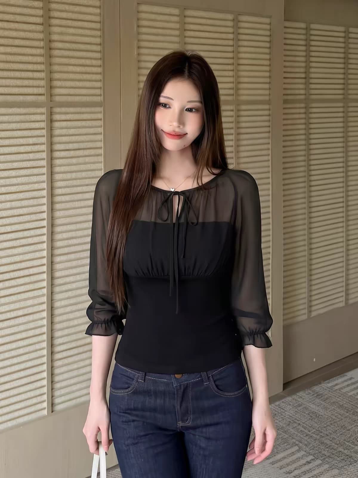 1 1 인 면 260 그램 패치워크 쉬폰 한 부서 레트로 마이크로 ~을 통해 패치워크 스트랩 작은 대중 맨위 상세 이미지 11